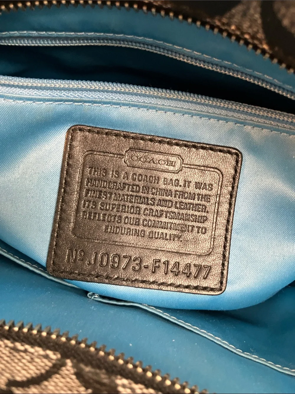 Coach Chelsea Heritage Logo Bag gray black